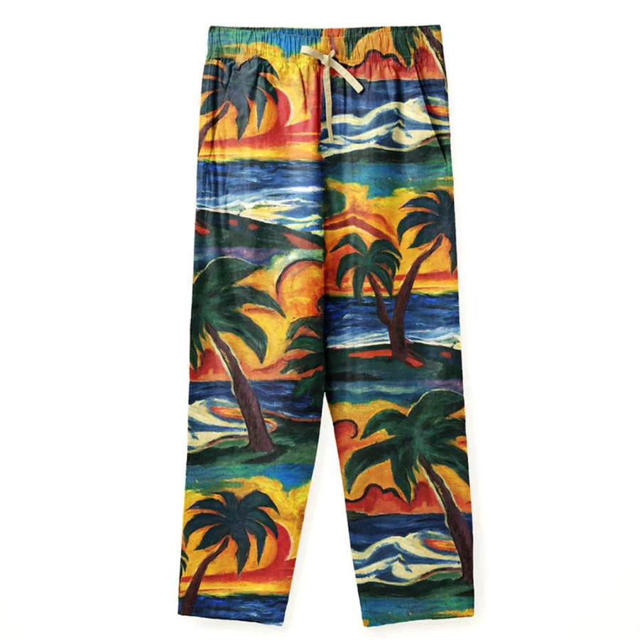 KIDS21 Multi-Colored Exotica Relax Comfortable Lounge Pants for Women