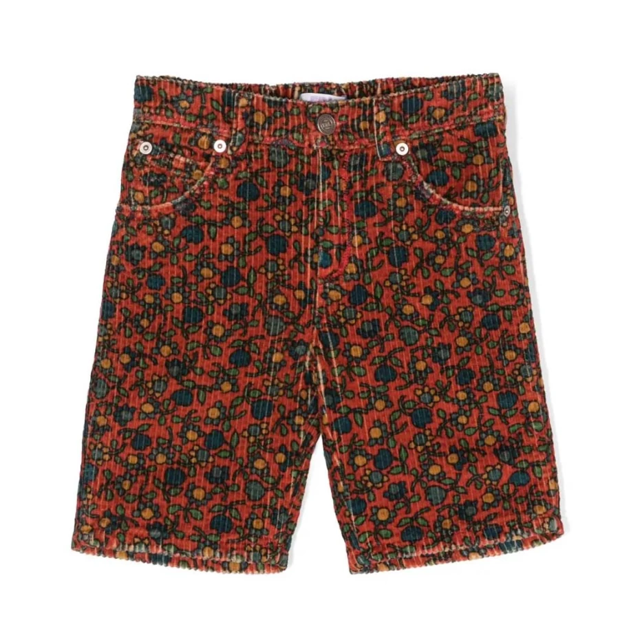 "KIDS21 Multi-Colored Printed Corduroy Shorts for Kids"