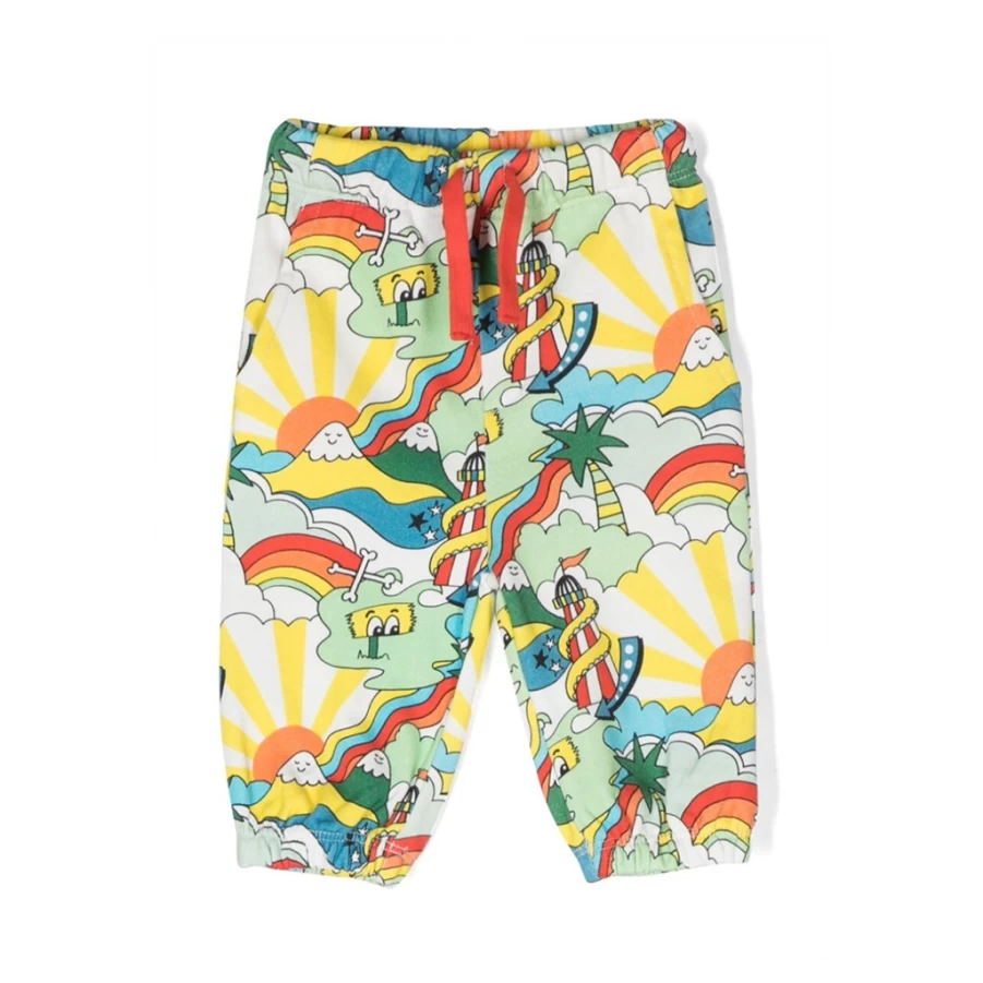 KIDS21 Multi-Colored Rollercoaster Print Sweatpants for Kids