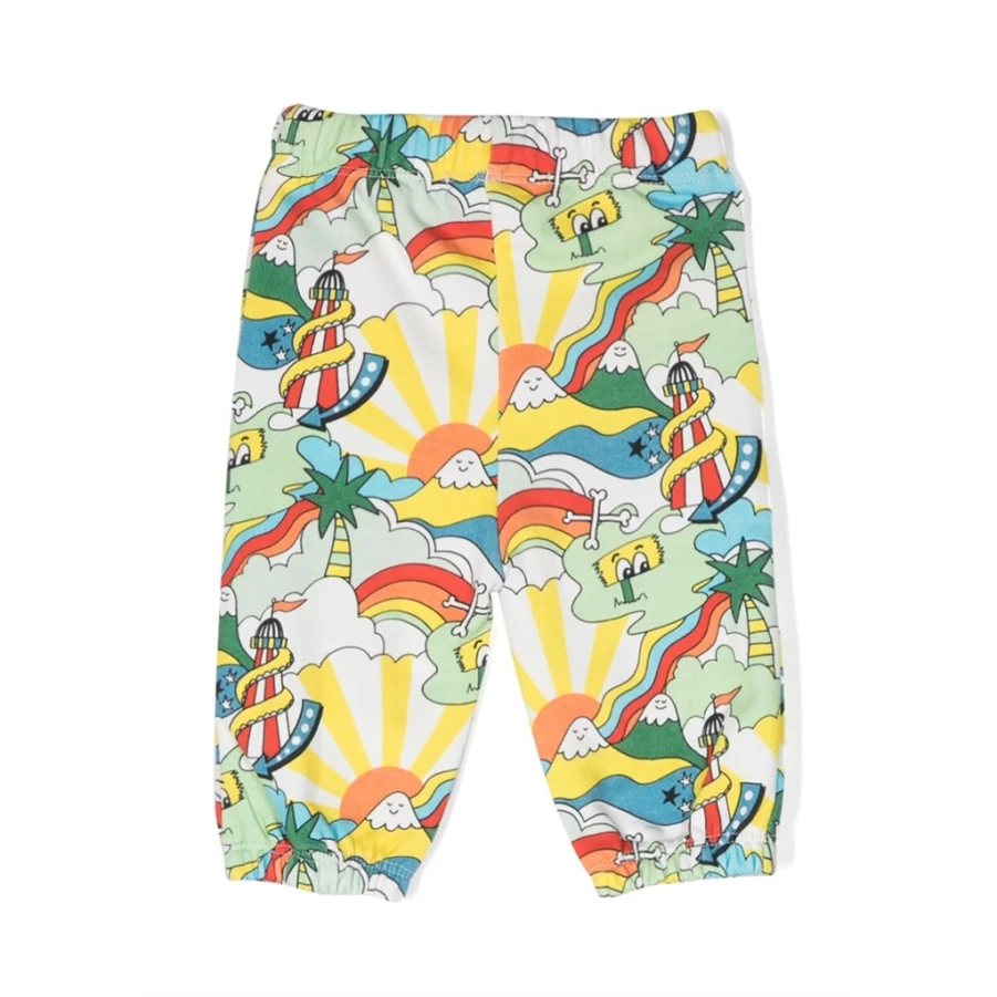 KIDS21 Multi-Colored Rollercoaster Print Sweatpants for Kids