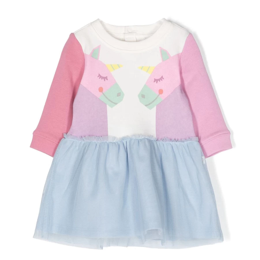 "KIDS21 Multi-Colored Unicorn Dress for Girls - Whimsical & Colorful Fantasy Outfit"