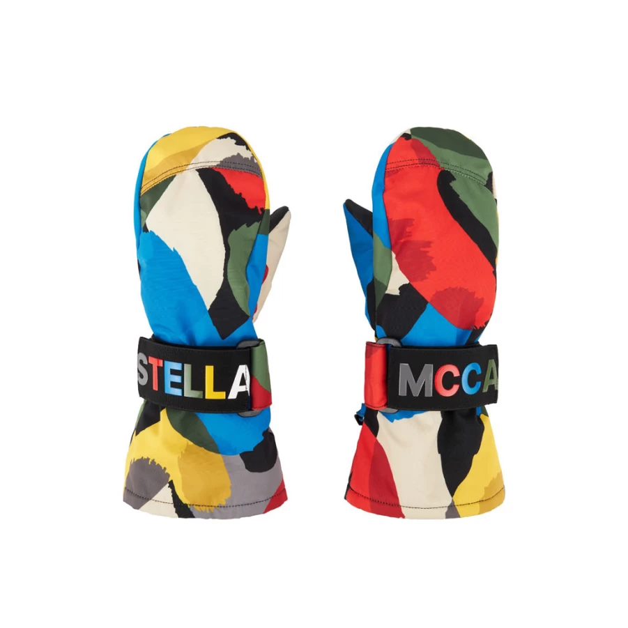 KIDS21 Multi-Colored Snow Gloves for Kids - Warm Winter Brush Mark Waterproof Mittens