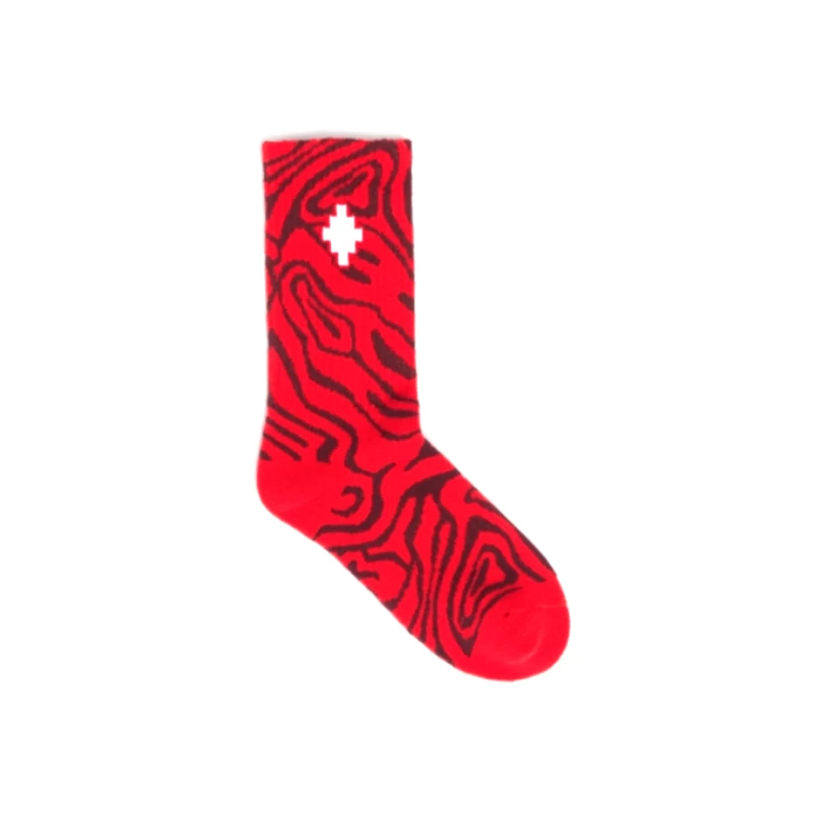 KIDS21 Orange AOP Fluid Design Kids Socks - Comfortable & Stylish