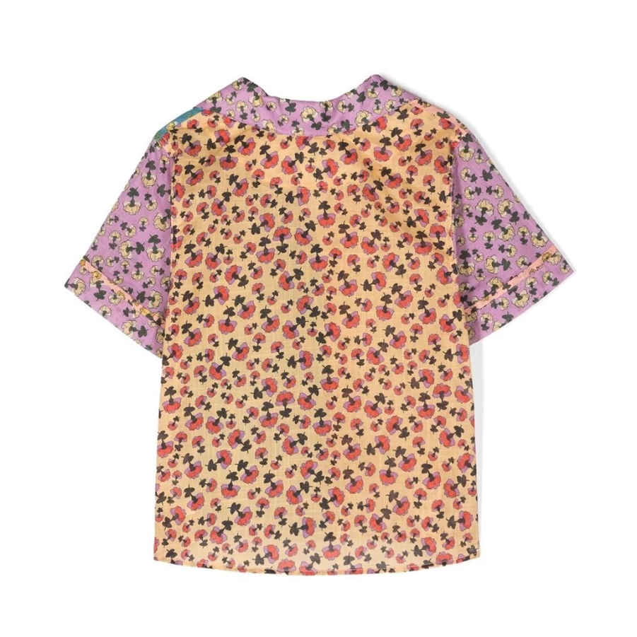 KIDS21 Tiggy Multi-Colored Spliced Beach Shirt for Kids