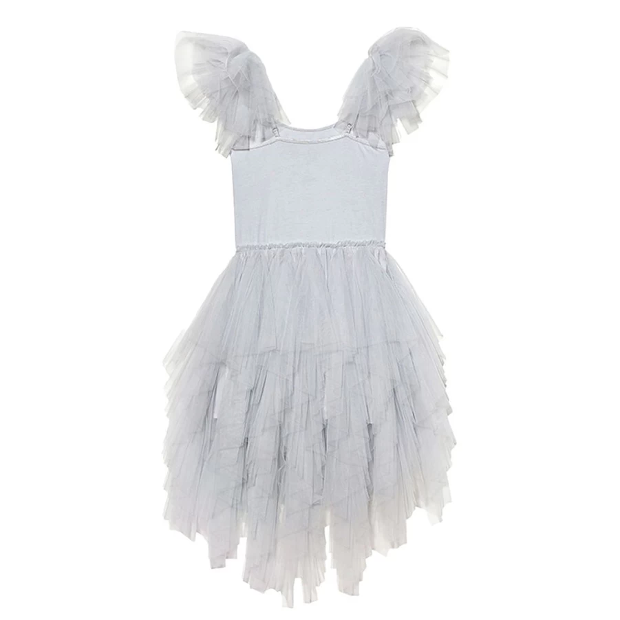 "KIDS21 Silver Gleaming Tutu Dress for Girls – Sparkling Party Outfit"