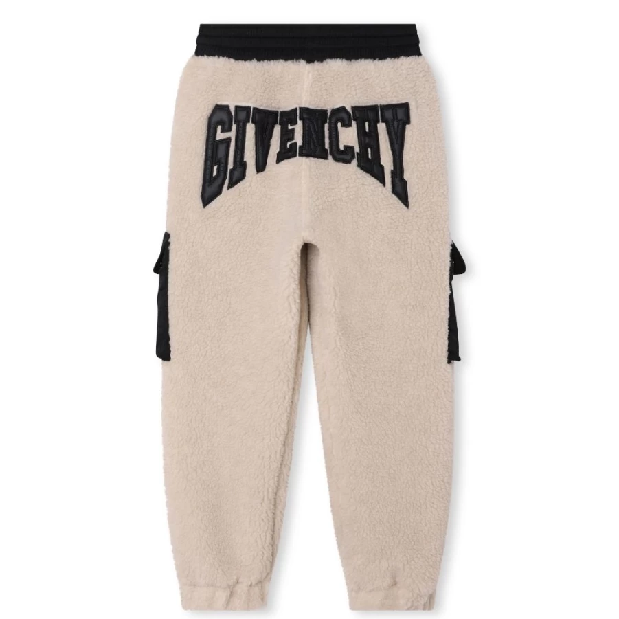 KIDS21 Beige Faux Shearling Lined Winter Trousers for Kids