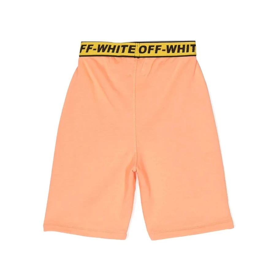 KIDS21 Orange Industrial Logo Sweat Shorts for Kids - Comfortable Casual Athletic Shorts
