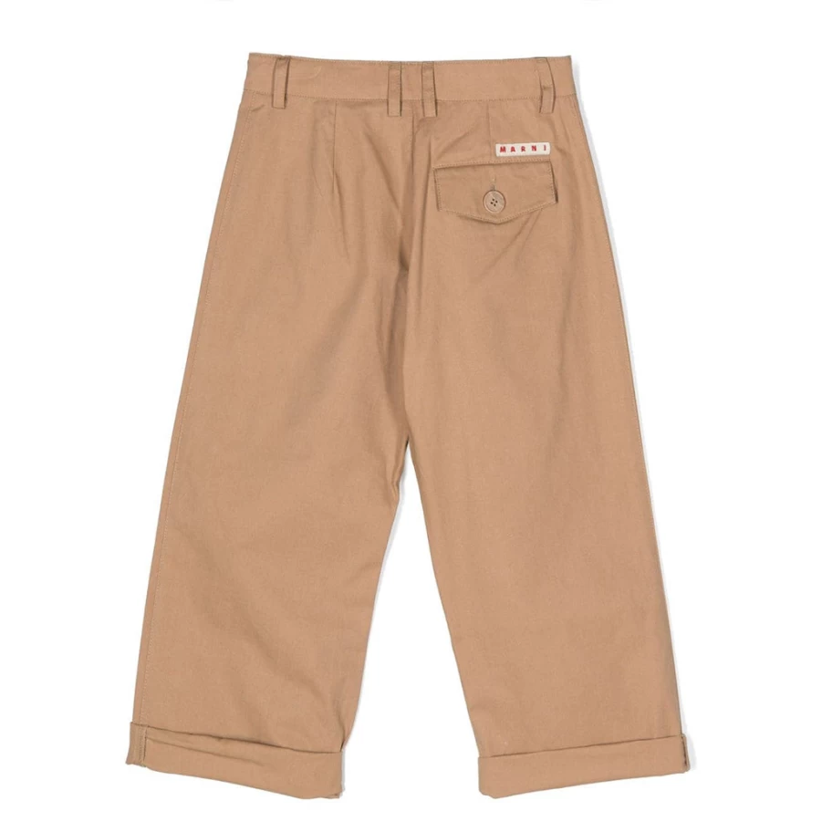 "KIDS21 Beige Cargo Trousers for Kids - Stylish & Comfortable Pants"