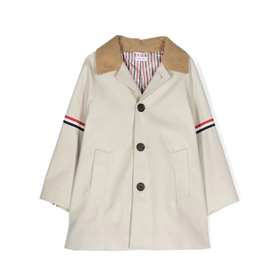 "KIDS21 Khaki Cotton Twill Coat for Kids – Stylish and Durable Jacket"