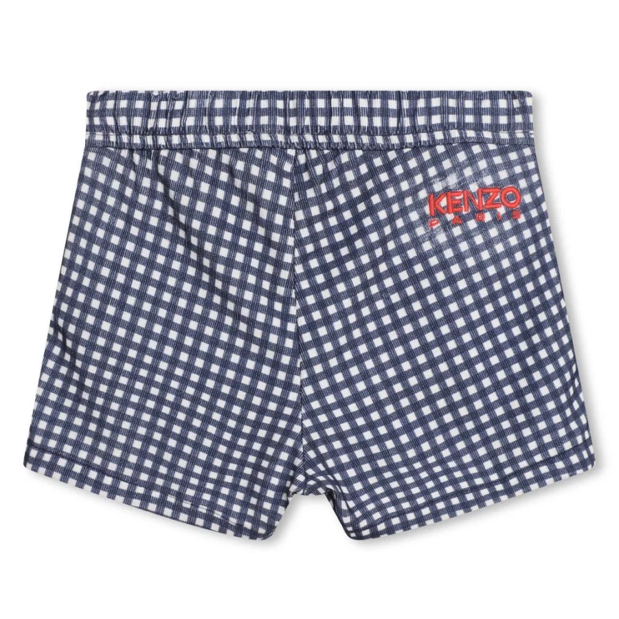 KIDS21 Navy Tartan Shorts for Kids - Classic Plaid Pattern, Comfortable Fit