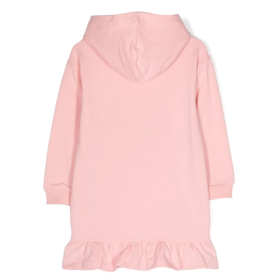 KIDS21 Pink Fleece Bear Dress for Kids - Soft & Cozy Toddler Outfit