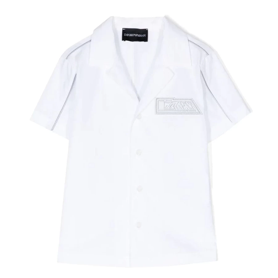 KIDS21 White Short Sleeve Shirt for Kids - Comfortable Cotton Casual Top