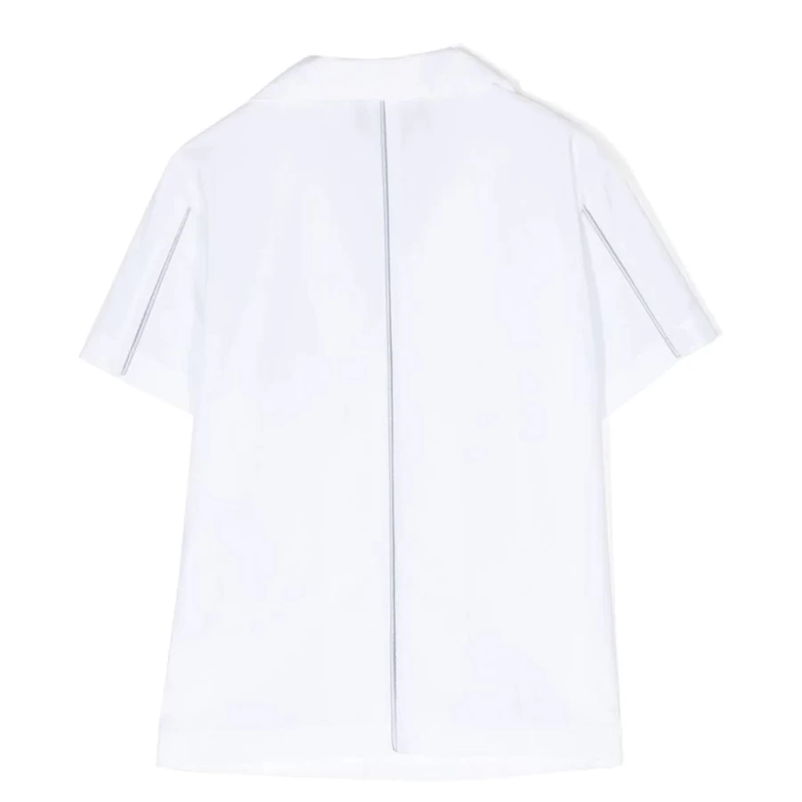 KIDS21 White Short Sleeve Shirt for Kids - Comfortable Cotton Casual Top