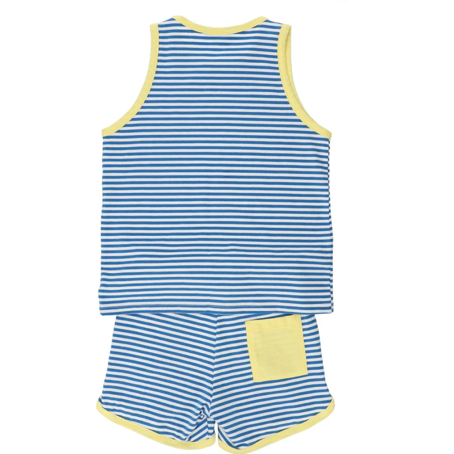 "KIDS21 Blue Tank Top and Shorts Set for Kids"
