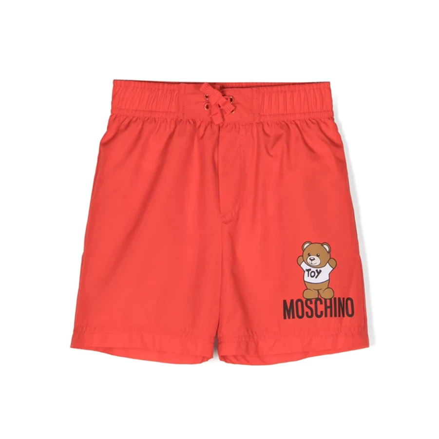 "KIDS21 Red Toy Bear Print Shorts for Kids"