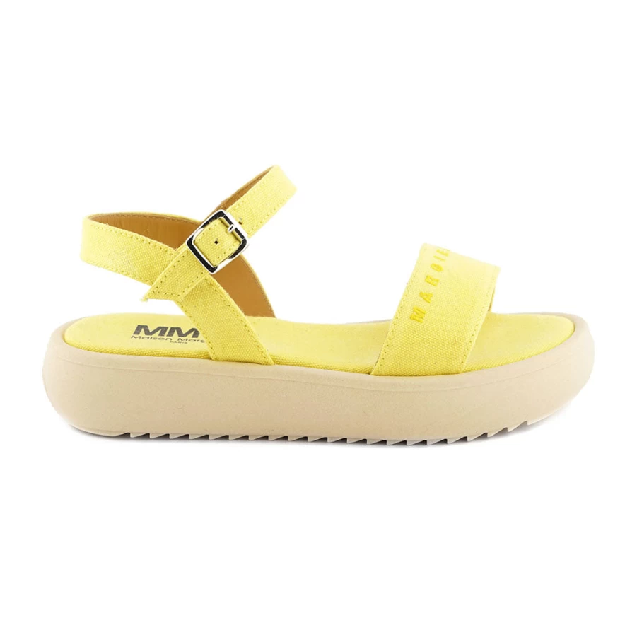 "KIDS21 Yellow Platform Sandals for Kids - Comfortable & Stylish Summer Footwear"