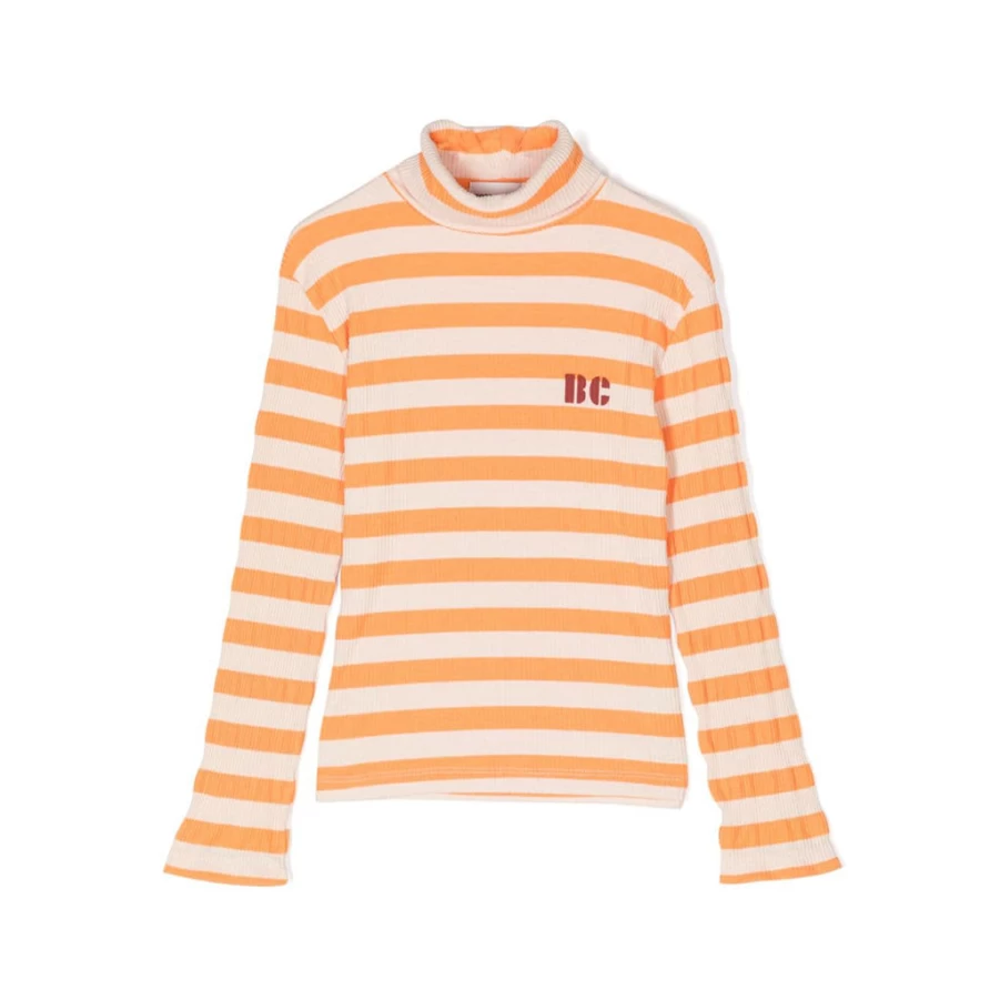 KIDS21 Yellow Stripe Turtle Neck T-Shirt for Kids