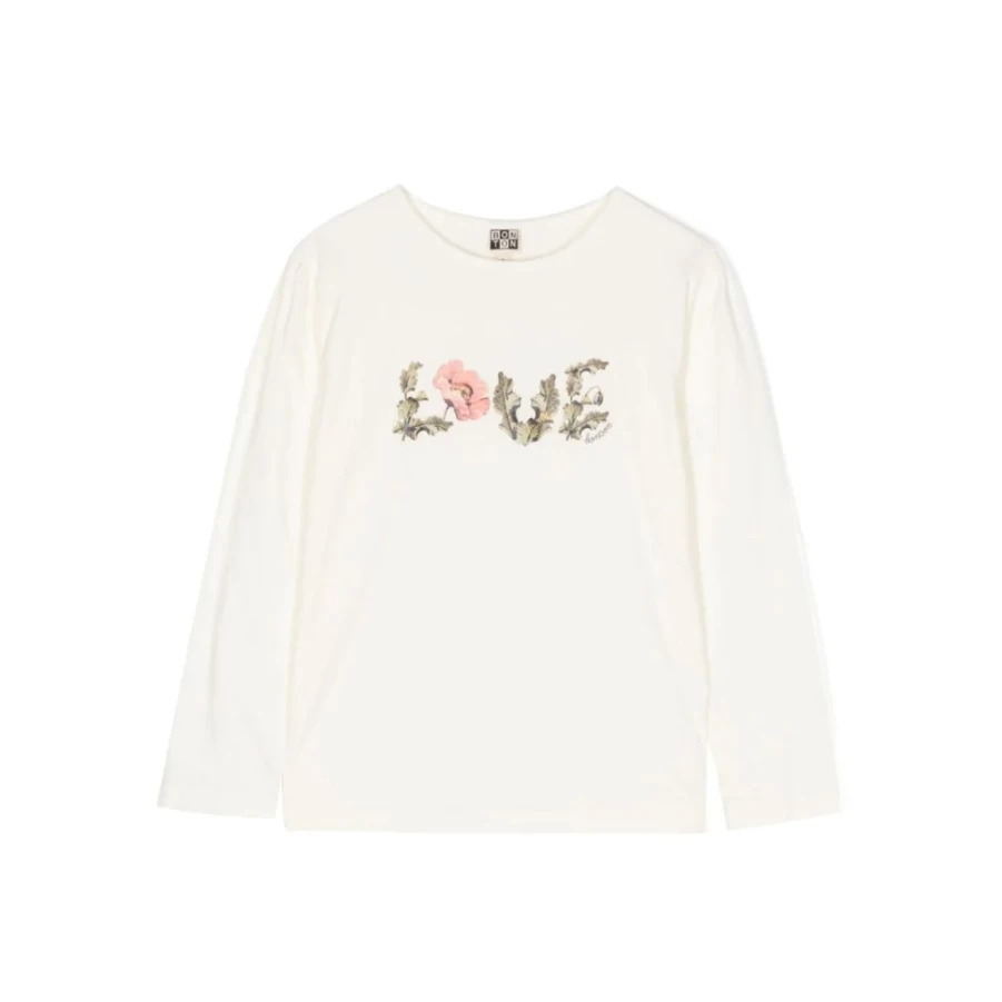 KIDS21 Ivory Love Graphic T-Shirt for Kids - Soft Cotton Casual Tee