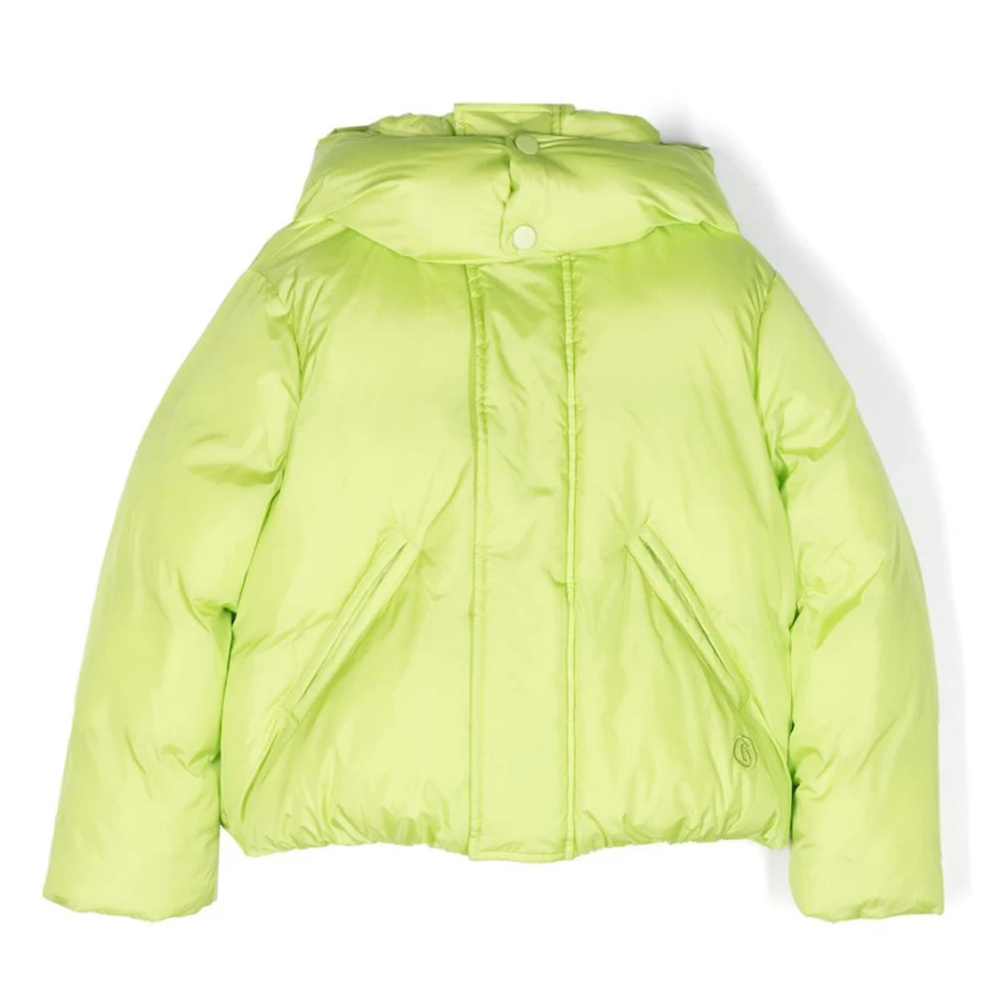 KIDS21 Green Puffer Jacket for Kids - Lightweight Warm Winter Coat