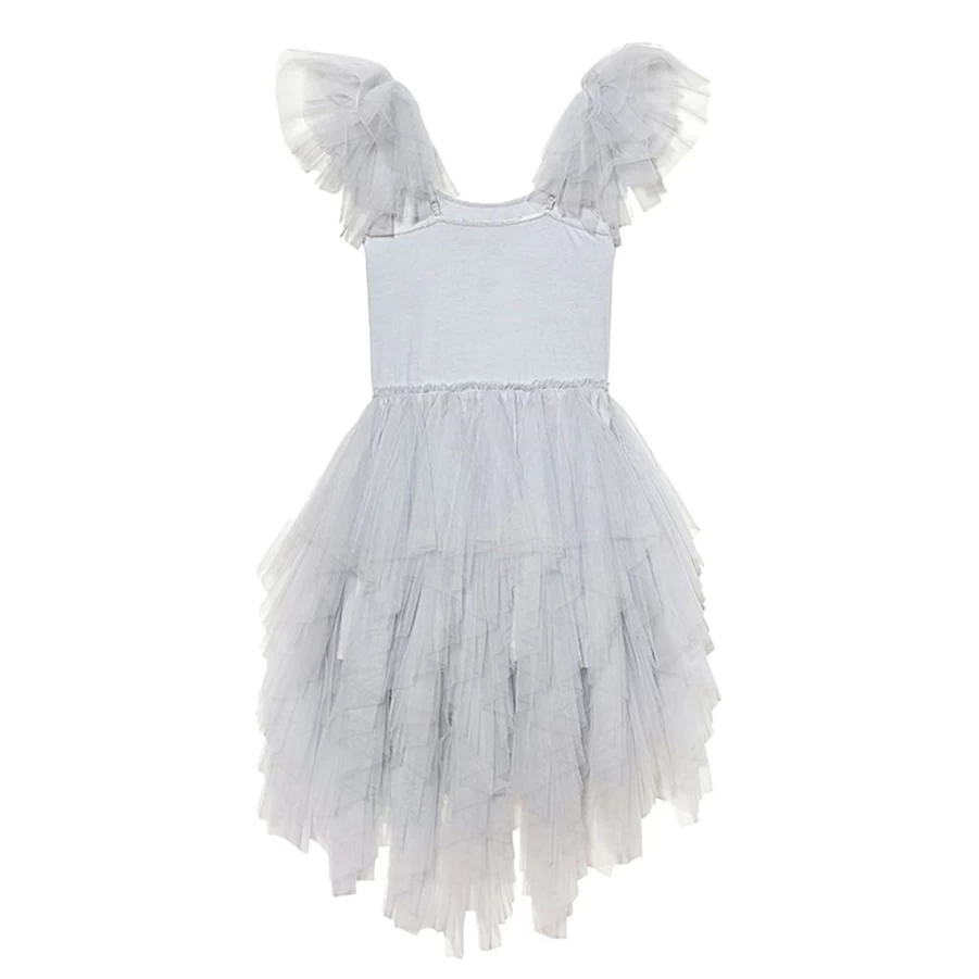 "KIDS21 Silver Gleaming Tutu Dress for Girls – Sparkling Party Outfit"