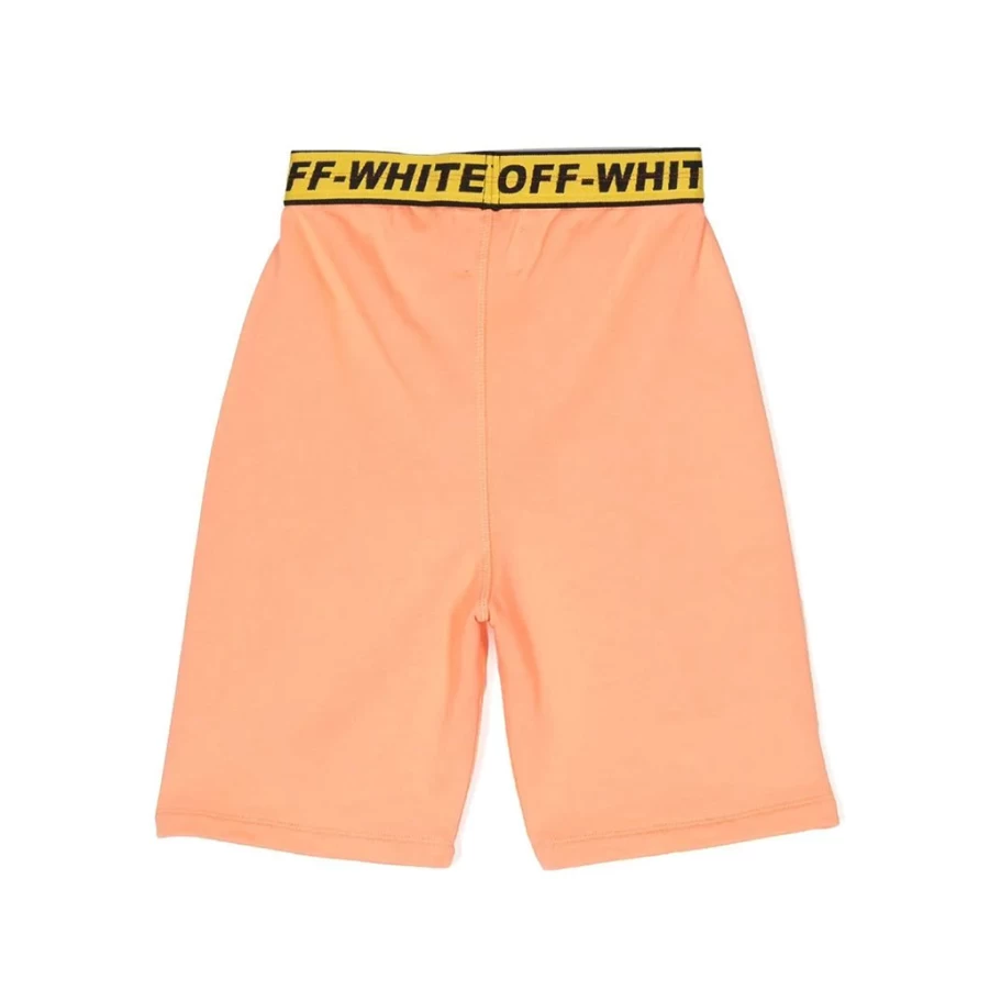 KIDS21 Orange Industrial Logo Sweatpants for Kids - Comfortable Casual Shorts