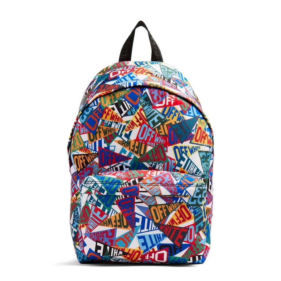 "KIDS21 Multi-Colored Flags Backpack for Kids - Stylish & Durable School Bag"