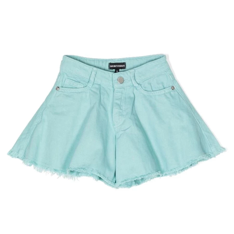 "KIDS21 Turquoise Denim Shorts for Kids – Stylish & Comfortable"