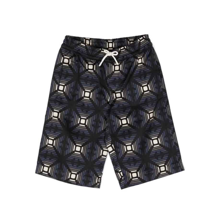 "KIDS21 Navy Graphic Print Shorts for Kids - Stylish & Comfortable"