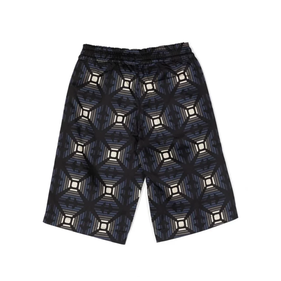 "KIDS21 Navy Graphic Print Shorts for Kids - Stylish & Comfortable"