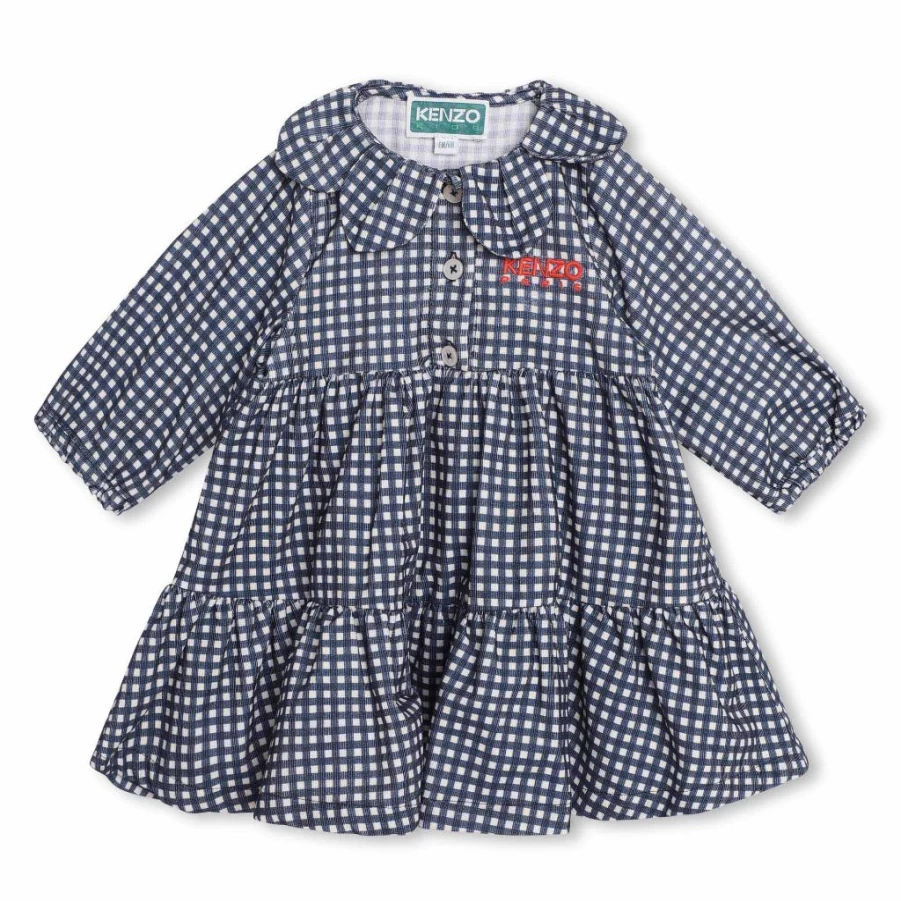 KIDS21 Navy Tiered Dress for Girls - Elegant Layered Kids Dress