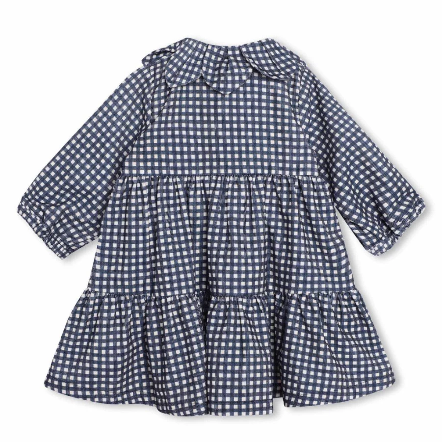 KIDS21 Navy Tiered Dress for Girls - Elegant Layered Kids Dress