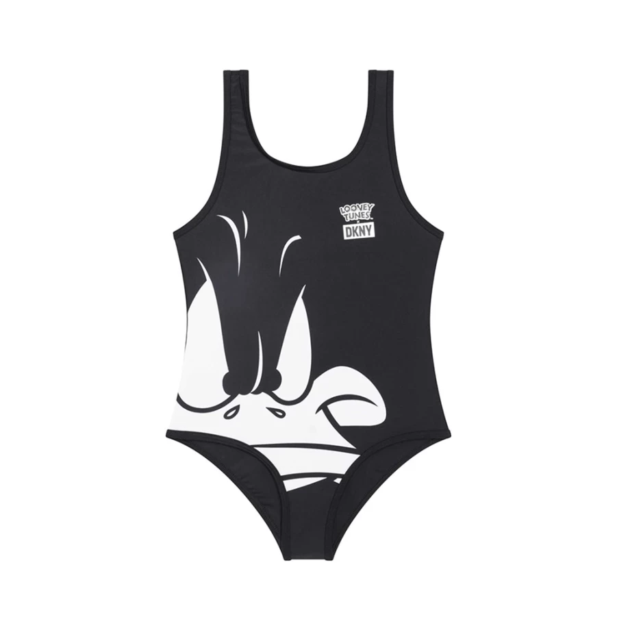 KIDS21 Looney Tunes X DKNY One Piece Kids Black Cartoon Character Jumpsuit