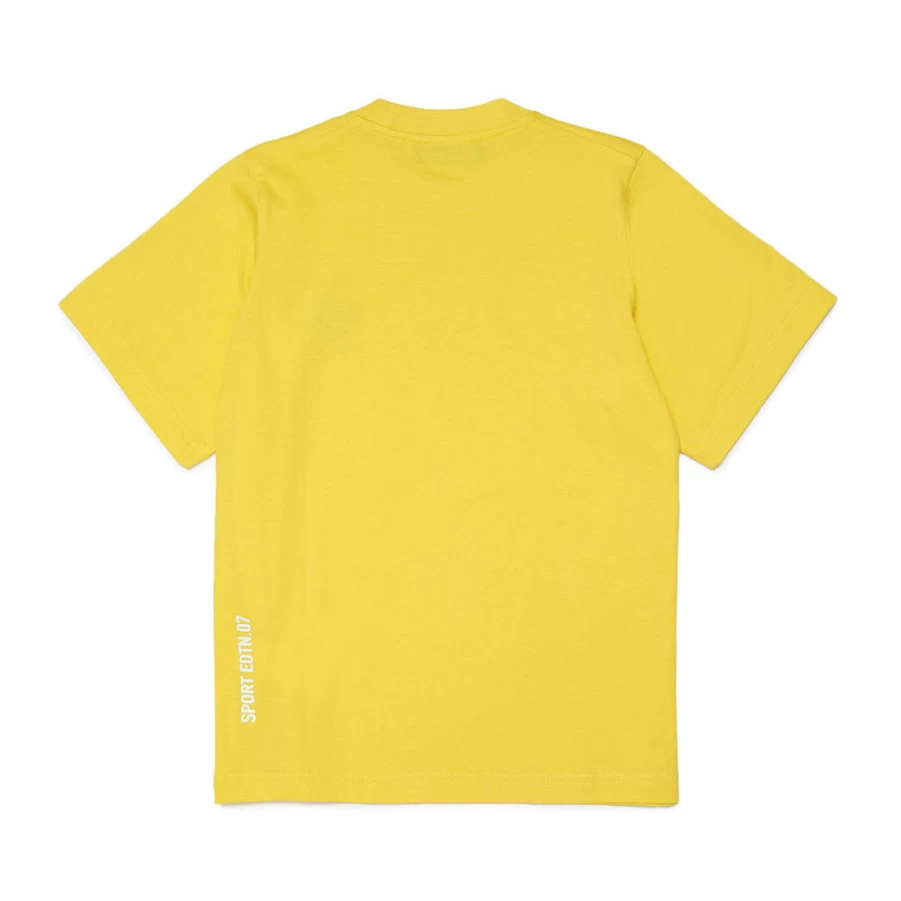 KIDS21 Yellow Kids Logo T-Shirt for Boys and Girls - Comfortable Cotton Tee with Printed Design