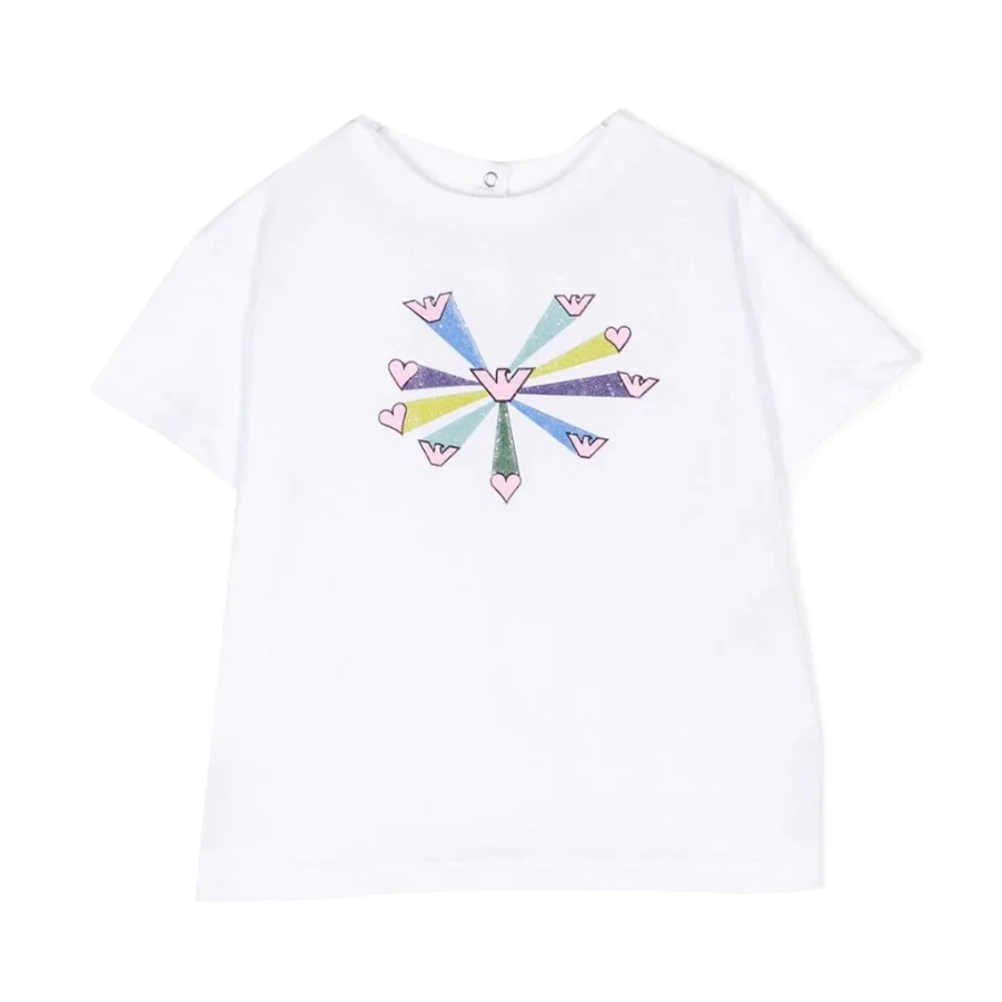 "KIDS21 White Graphic T-Shirt for Kids - Stylish & Comfortable Cotton Tee"