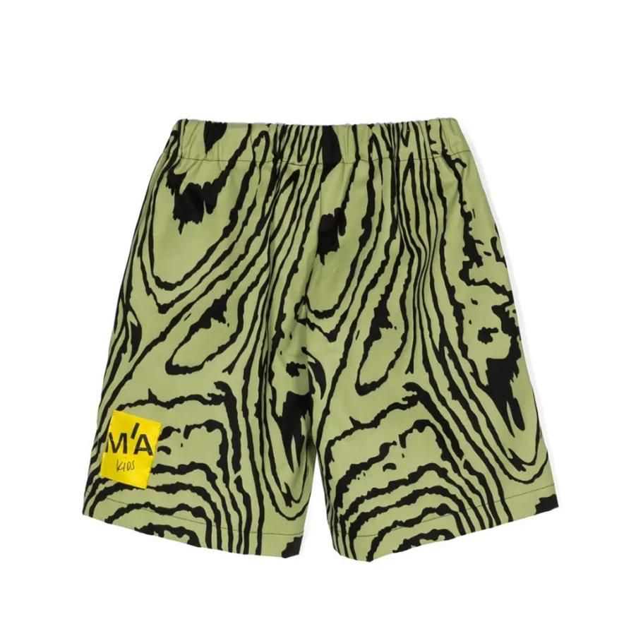"KIDS21 Yellow Patterned Shorts for Kids - Stylish & Comfortable"