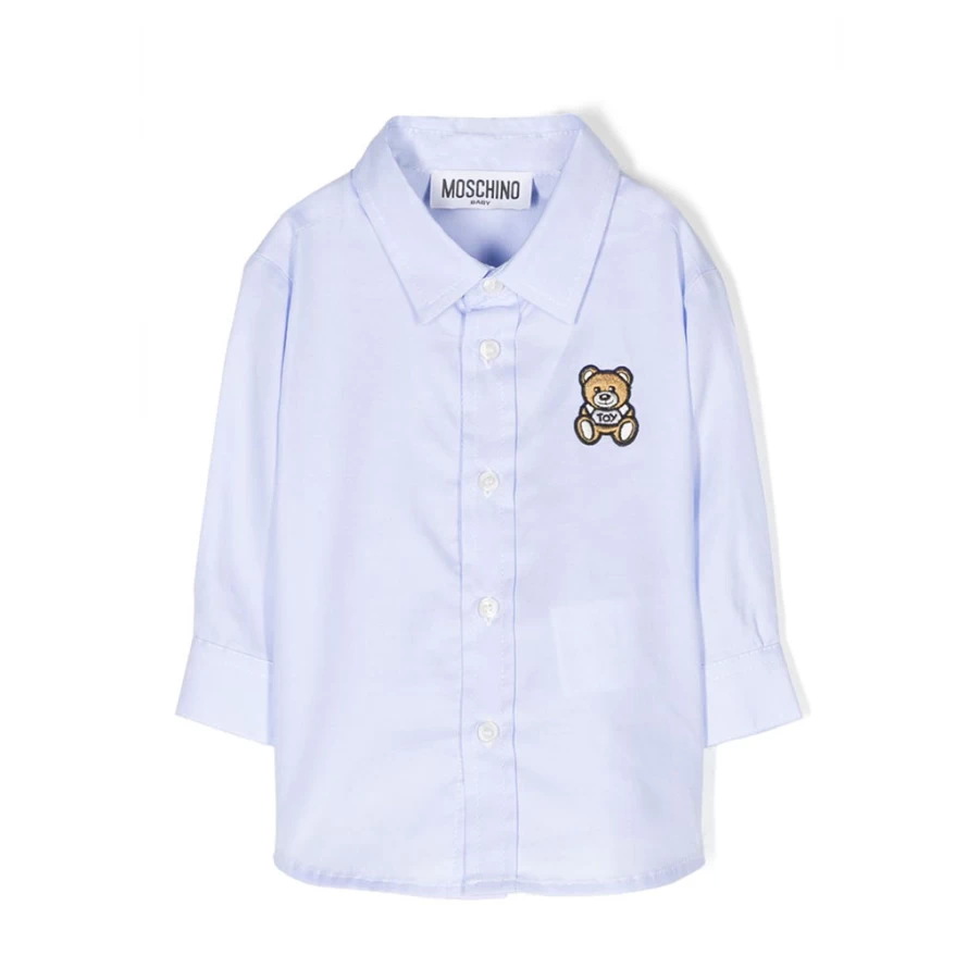"KIDS21 Blue Bear Print Shirt for Kids - Cute Toy Bear Design"