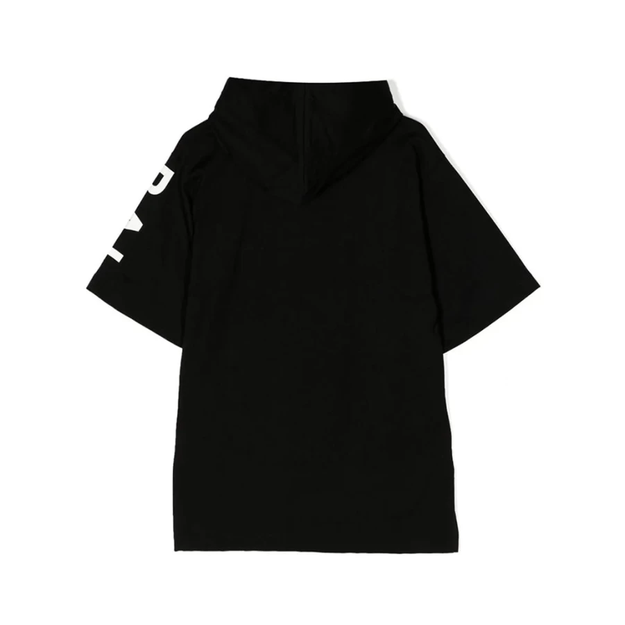 KIDS21 Black Hooded Dress for Kids - Stylish & Comfortable