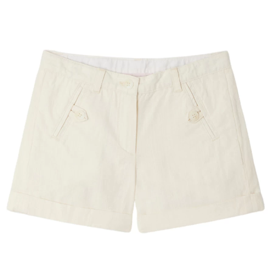 KIDS21 Girls' Calista White Shorts - Comfortable Summer Shorts for Kids