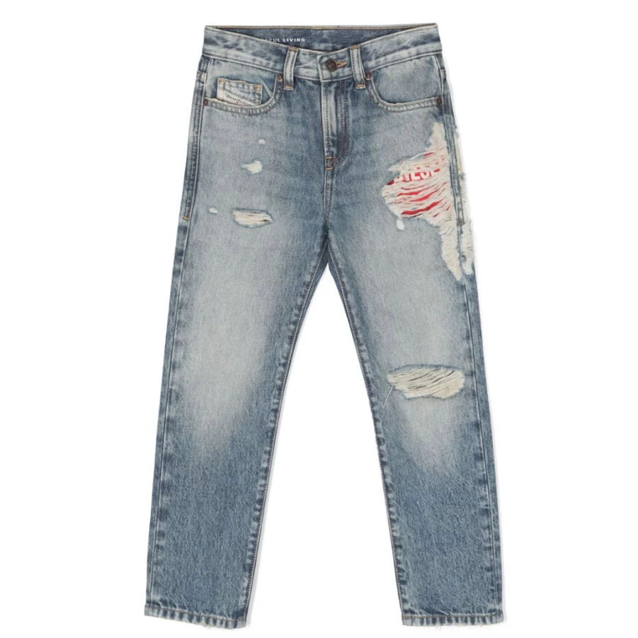 "KIDS21 Blue Five Pocket Denim Jeans for Kids - Comfortable & Stylish"