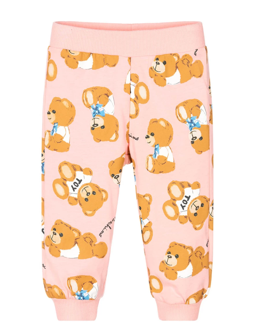 "KIDS21 Pink Bear Print Leggings for Kids - Cute & Comfortable"