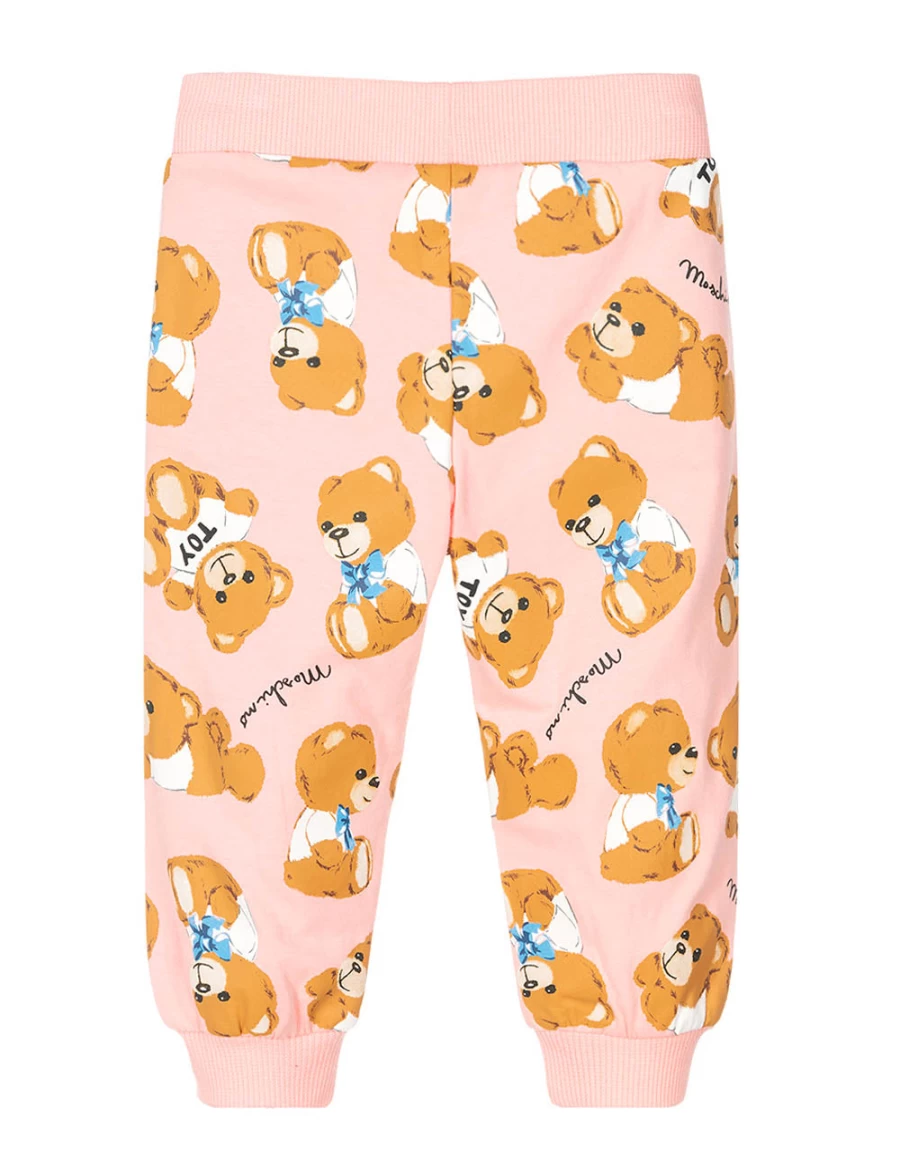 "KIDS21 Pink Bear Print Leggings for Kids - Cute & Comfortable"