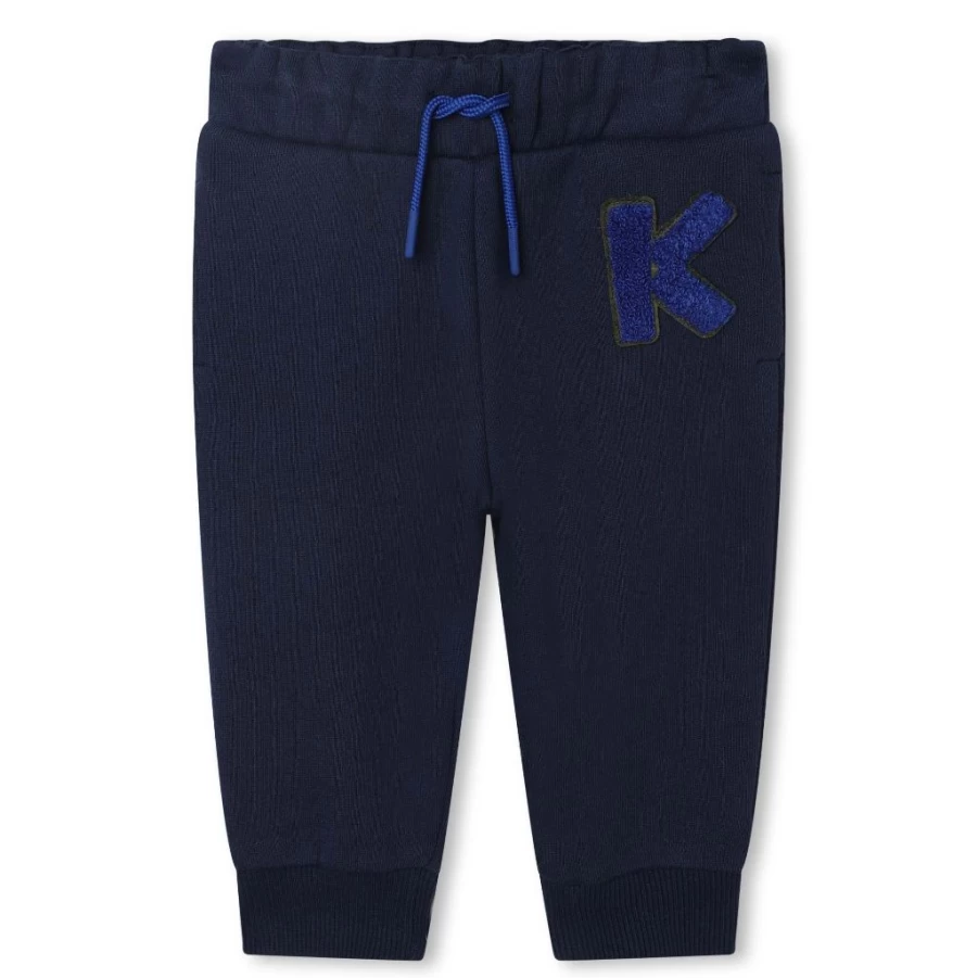 KIDS21 Navy Logo Sweatpants for Kids - Comfortable Casual Trousers
