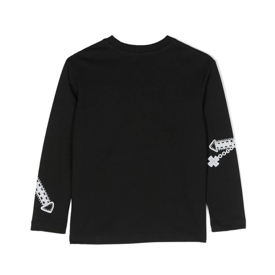 KIDS21 Black Graphic Print T-Shirt for Kids - Stylish & Comfortable Cotton Tee