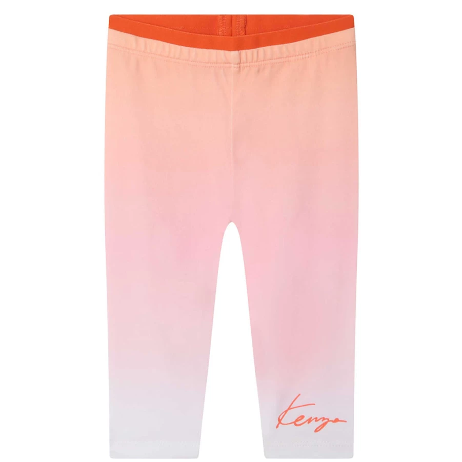 "KIDS21 Multi-Colored Gradient Logo Print Leggings for Kids"