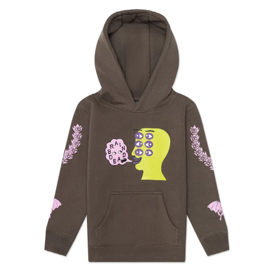 "KIDS21 Olive Kids Hoodie - Eye See You Fun Graphic Pullover Sweatshirt for Children"