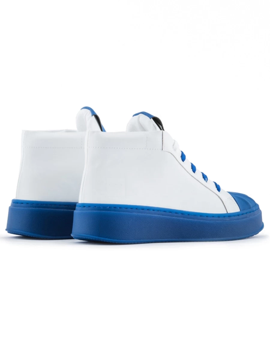 KIDS21 Blue Logo High Top Sneakers for Kids - Stylish Comfortable Athletic Shoes