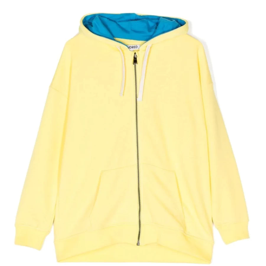 KIDS21 Yellow Drawstring Hooded Jacket for Kids - Lightweight Comfortable Pullover