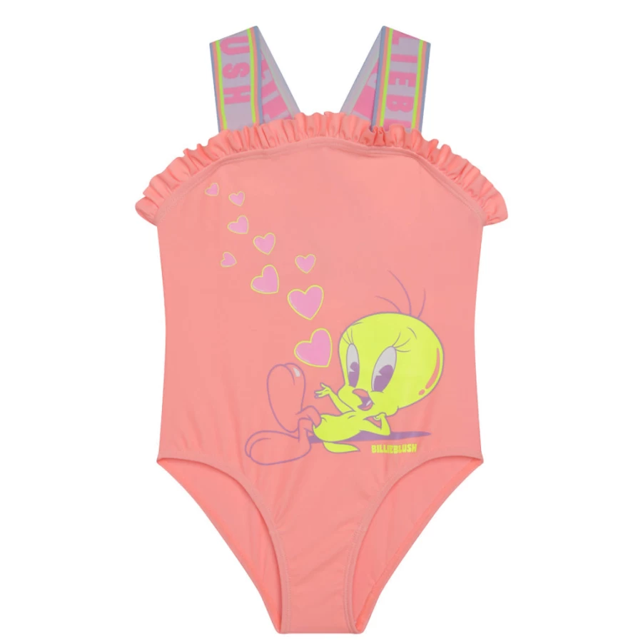 KIDS21 Looney Tunes X Billieblush Peach One Piece Swimsuit for Kids