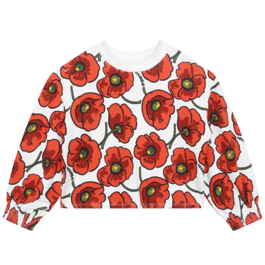 "KIDS21 Multi-Colored Poppy All-Over Print Sweatshirt for Kids"