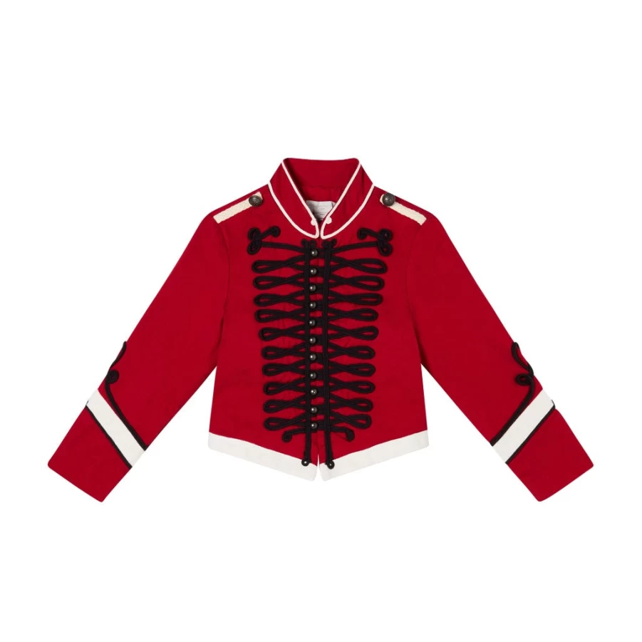 KIDS21 Red Military Jacket for Kids - Stylish Army Inspired Outerwear